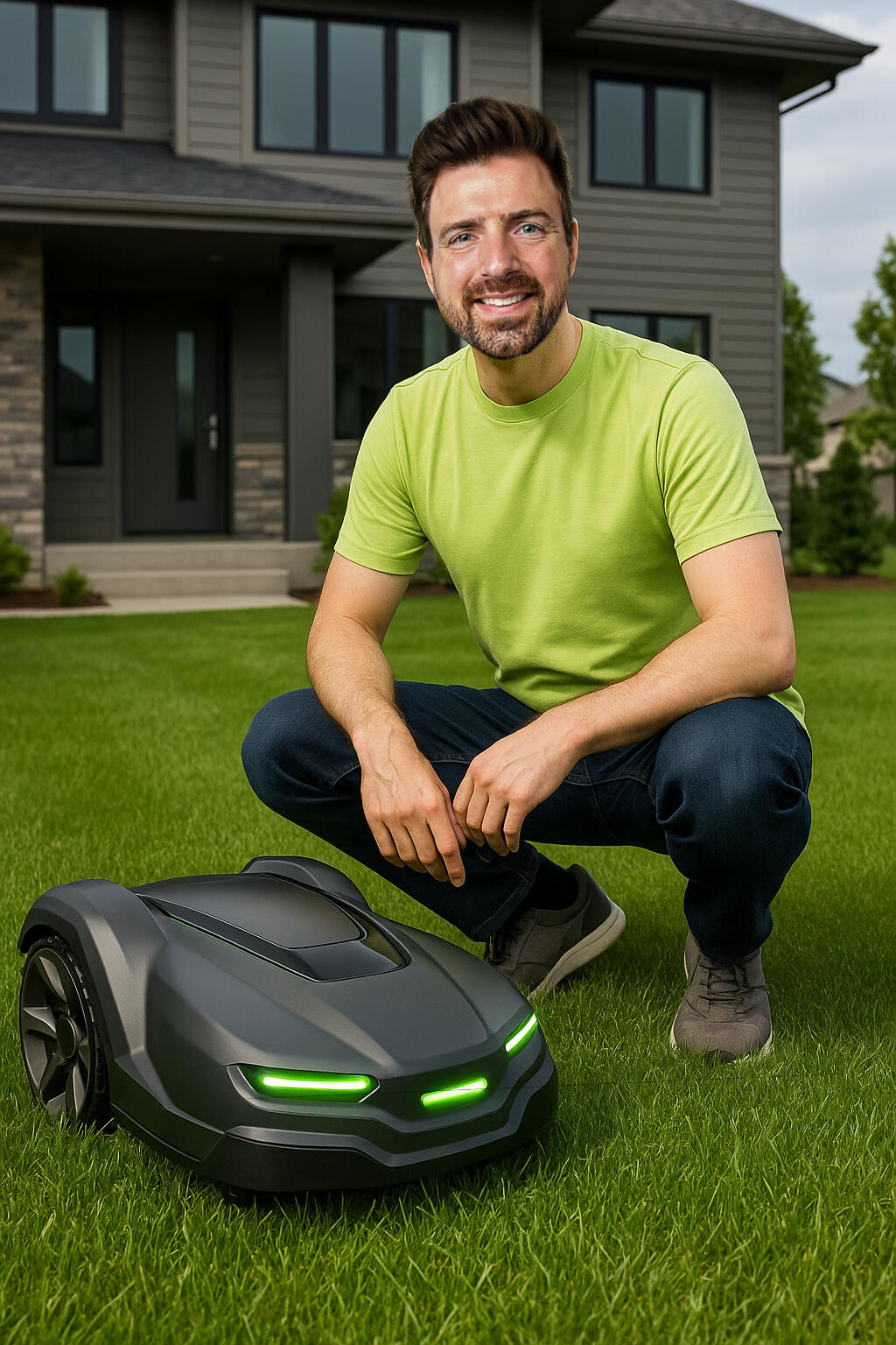 Lino Lakes, MN homeowner with robot mower